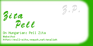 zita pell business card